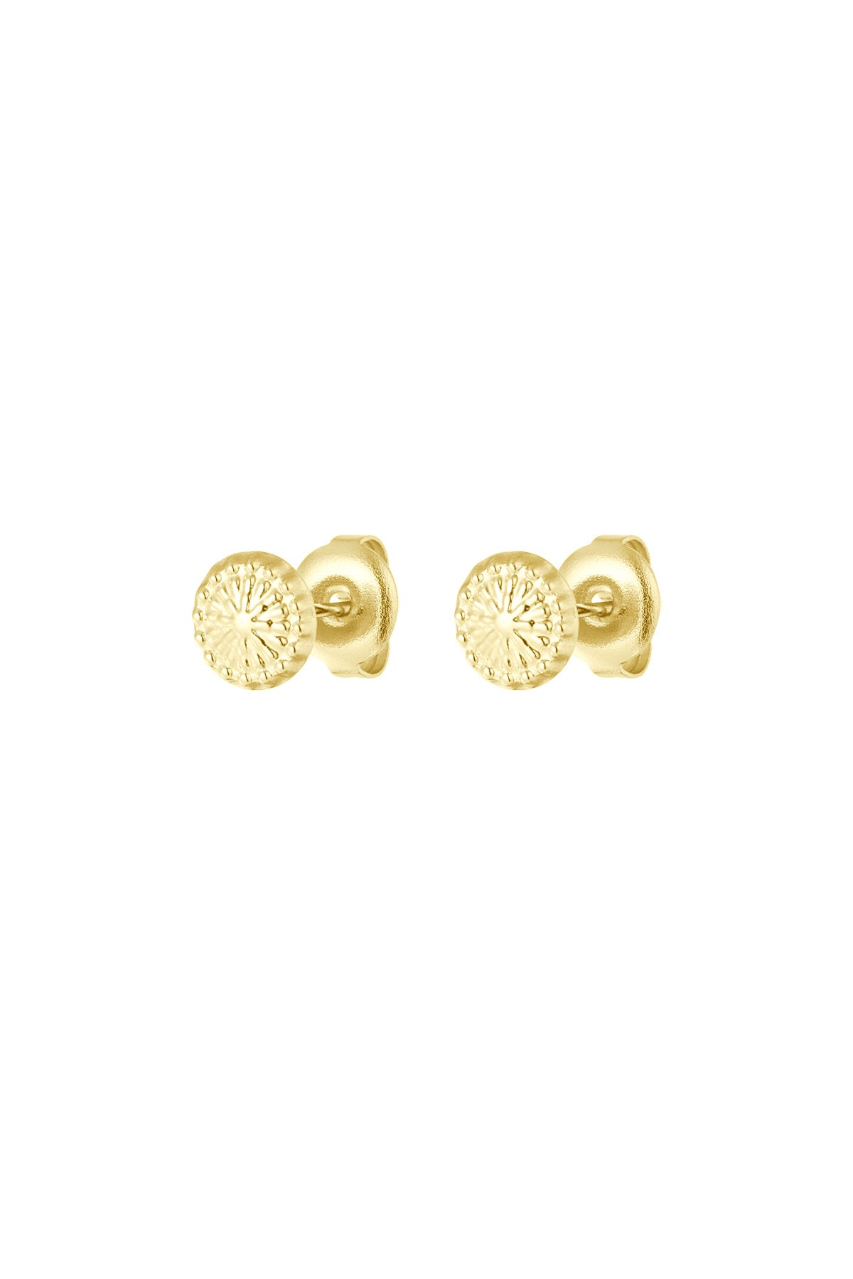 Mönstrade Runda Stud-Örhängen - Milone Jewelry