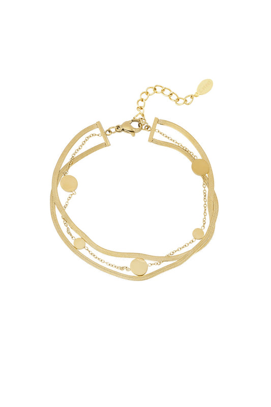 Armband med Ormlänk & Myntdetaljer - Milone Jewelry