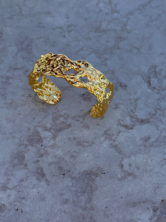 Geometrisk Glans – Cuff armband - Milone Jewelry