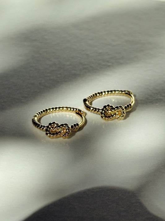 Twist Knot Hoops - Milone Jewelry