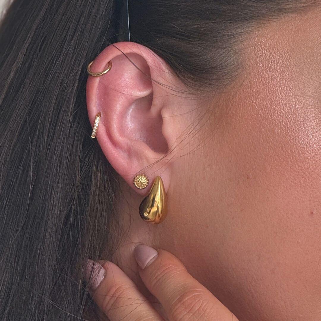 Vattendropp - Örhängen – Enkel Elegans med Modern Design ✨ - Milone Jewelry