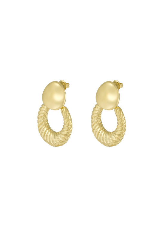 Circle Drop örhängen - Milone Jewelry