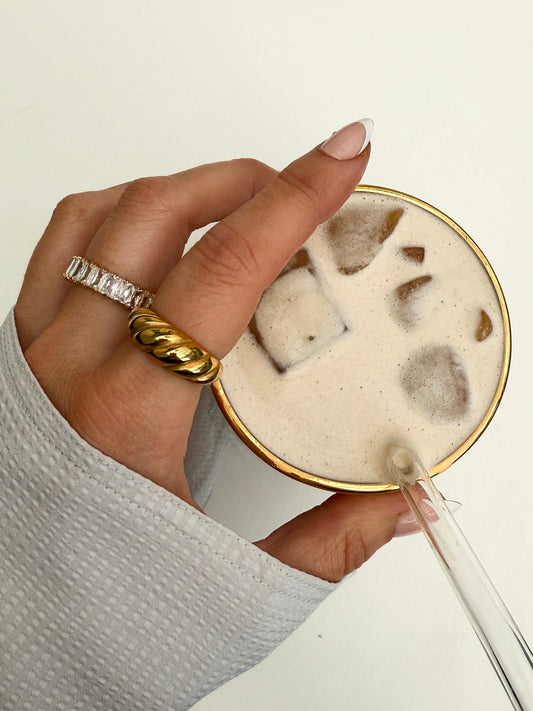 Guldring med Zirkonstenar – Elegans och Glans i Perfekt Kombination ✨ - Milone Jewelry