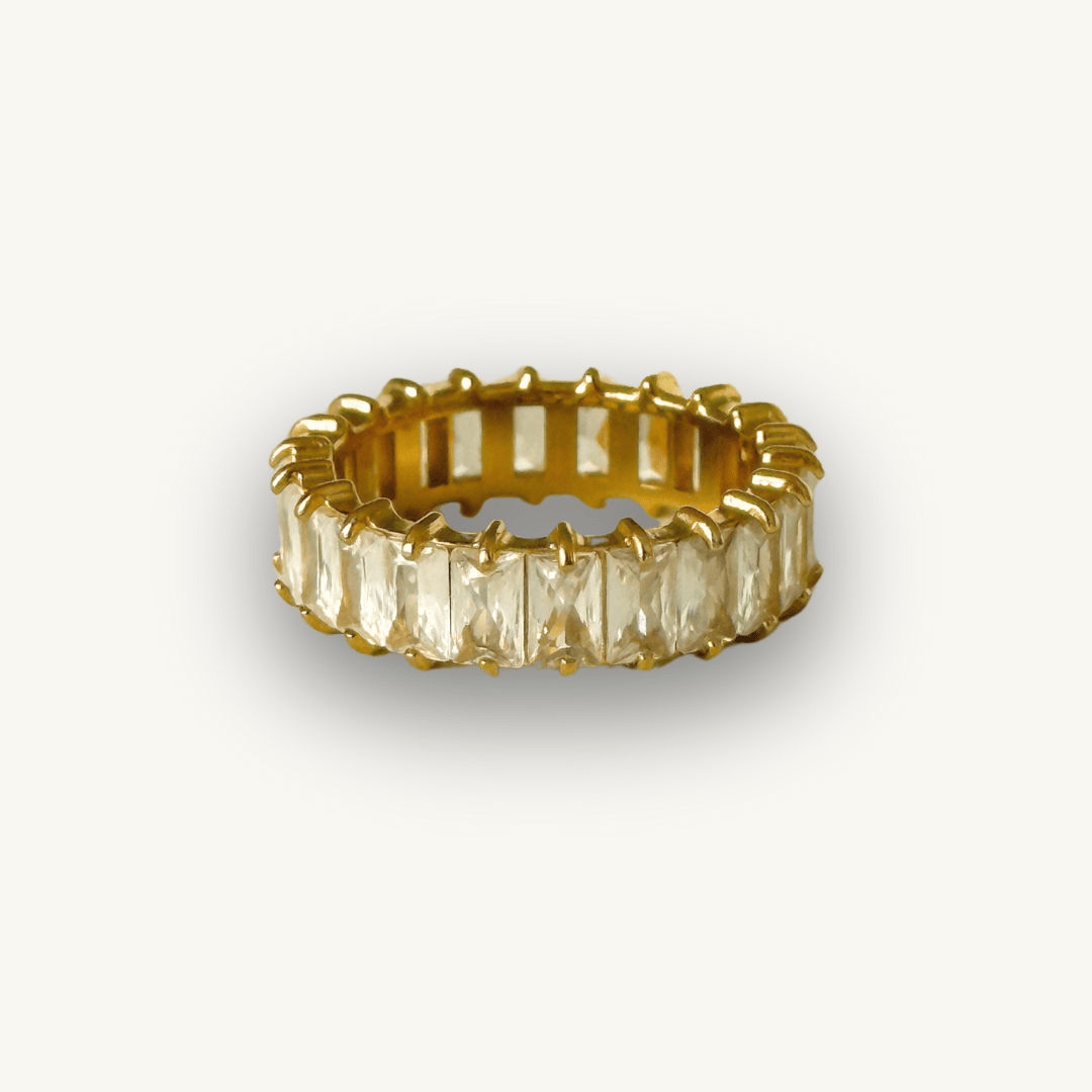 Guldring med Zirkonstenar – Elegans och Glans i Perfekt Kombination ✨ - Milone Jewelry