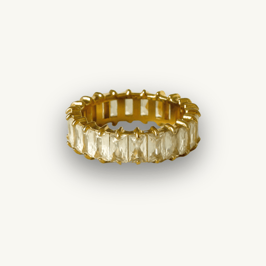 Guldring med Zirkonstenar – Elegans och Glans i Perfekt Kombination ✨ - Milone Jewelry