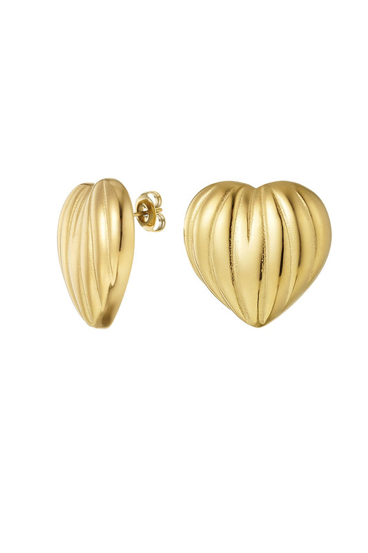 Hjärtformade Statement Örhängen - Milone Jewelry