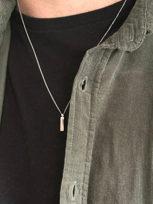 Minimal Bar Necklace - Milone Jewelry