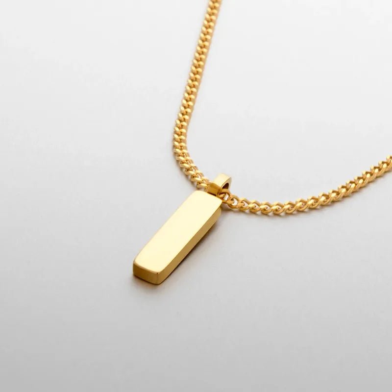 Minimal Bar Necklace - Milone Jewelry