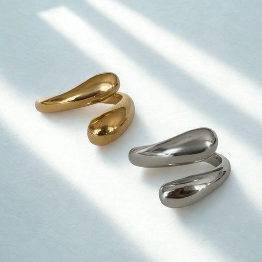 Slim Omlott Ring – Enkel Elegans i Rostfritt Stål - Milone Jewelry