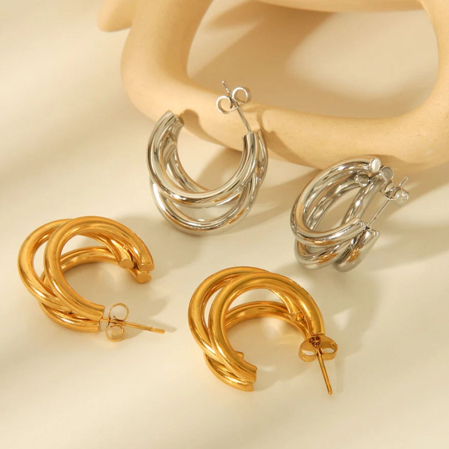 Triple Ring Creoler - Milone Jewelry